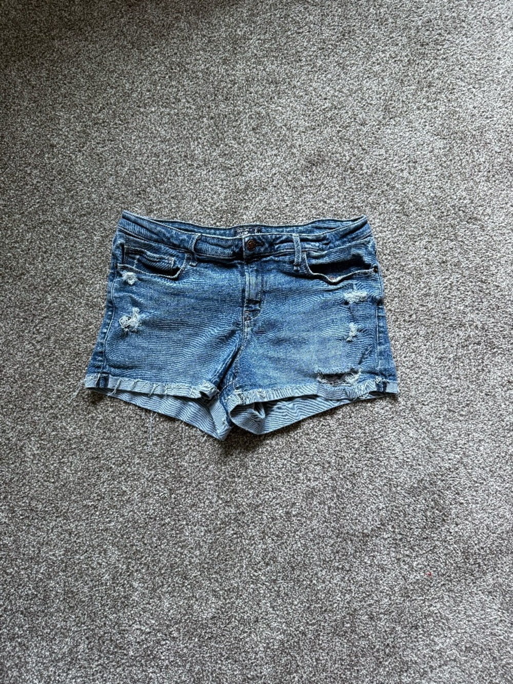 Abercrombie & Fitch Distressed Jean Shorts
